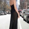 Carlos Kremmer - black skirt, long black skirt