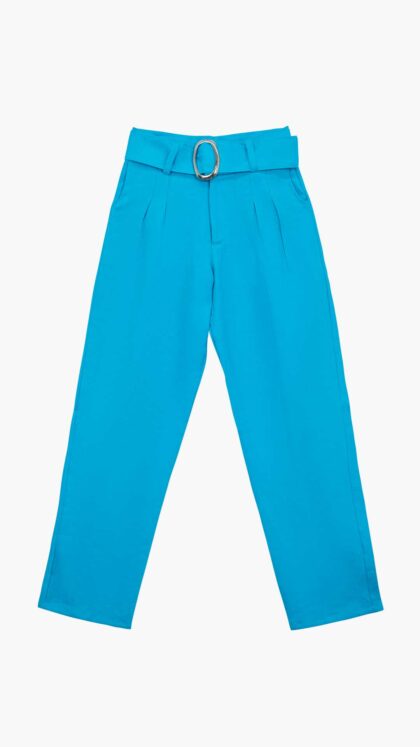 Carlos Kremmer - Ladies Blue Dressy Pant, formal pants women, dressy pant suits, womens dressy pants, dress pants for women, dressy pants, dressy pants suits for evening wear