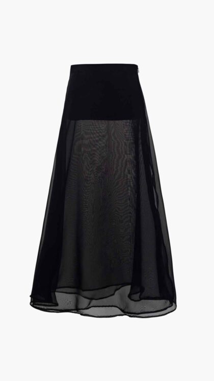 Carlos Kremmer - black skirt, long black skirt